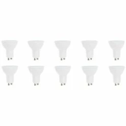 OPTONICA LED LOT DE 10 SPOTS LED GU10 10W 1000LUMENS - BLANC CHAUD (2700K) - HAUTE LUMINOSITE