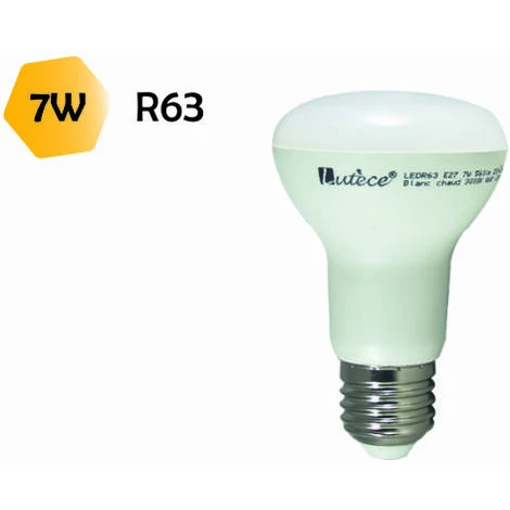 LUTECE-ARC Ampoule LED E27 R63 7W 560Lm 3000K 3 LUTECE-ARC Ampoule LED E27 R63 7W 560Lm 3000K