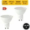 LUTECE-ARC Lot De 2 Ampoules LED GU10 3.6W 230Lm 3000K - Garantie 5 Ans -Pas Cher Ampoule LED Boutique 19322880 1