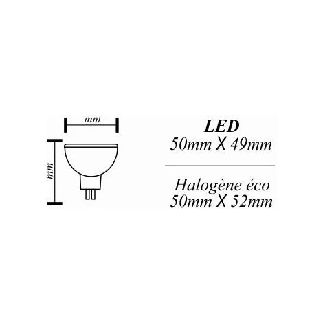 LUTECE-ARC Lot De 2 Ampoules LED GU5.3 (MR16) 3W 230Lm 3000K - Garantie 5 Ans 4 LUTECE-ARC Lot De 2 Ampoules LED GU5.3 (MR16) 3W 230Lm 3000K - Garantie 5 Ans – Image 2