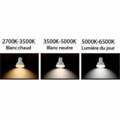 LUTECE-ARC Lot De 2 Ampoules LED GU5.3 (MR16) 5W 400Lm 6400K - Garantie 5 Ans -Pas Cher Ampoule LED Boutique 19322886 4