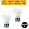 LUTECE-ARC Lot De 2 Ampoules LED E27 8W 806Lm 2700K - Garantie 5 Ans