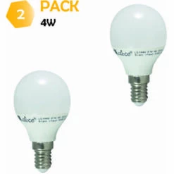 LUTECE-ARC Lot De 2 Ampoules LED E14 4W 330Lm 3000K - Garantie 5 Ans