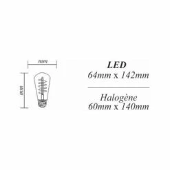 ARCOTEC Ampoule LED Filament E27 Vintage ST64 4W 250Lm 2000K -Pas Cher Ampoule LED Boutique 19322904 2
