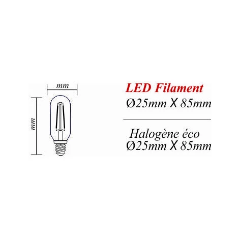 LUTECE-ARC Lot De 2 Ampoules LED Filament E14 4W 470Lm 2700K - Garantie 2 Ans 4 LUTECE-ARC Lot De 2 Ampoules LED Filament E14 4W 470Lm 2700K - Garantie 2 Ans – Image 2