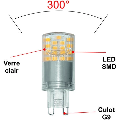 ARCOTEC Lot De 2 Ampoules LED G9 4,5W Capsule 470Lm 2700K 4 ARCOTEC Lot De 2 Ampoules LED G9 4,5W Capsule 470Lm 2700K – Image 2