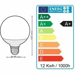 ECLAIRAGE DESIGN Lot De 3 Ampoules Led Globe E27 12W Eq 75W G95 | Température De Couleur: Blanc Chaud 2700K 11 ECLAIRAGE DESIGN Lot De 3 Ampoules Led Globe E27 12W Eq 75W G95 | Température De Couleur: Blanc Chaud 2700K -Pas Cher Ampoule LED Boutique 19451182 5
