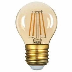 OPTONICA Ampoule LED G45 Filament 4W Golden Glass Dimmable E27 Blanc Très Chaud 2500K