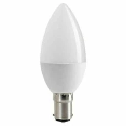 OPTONICA Ampoule LED C37 Type Bougie 6W B15 Blanc Froid 6000K