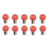 FOX LOT DE 10 AMPOULES - COULEUR LED ROUGE B22 - Rouge -Pas Cher Ampoule LED Boutique 19900716 1