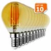LAMPESECOENERGIE Lot De 10 Ampoules Led Filament Forme G45 4 Watt (éq 42 Watts) Culot E14 -Pas Cher Ampoule LED Boutique 20345274 1