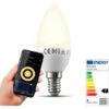 B.K.LICHT Ampoule Connectée LED Dimmable Commande Vocale Par Appli Compatible Alexa Google Home E14 5,5W Blanc Chaud 2700K
