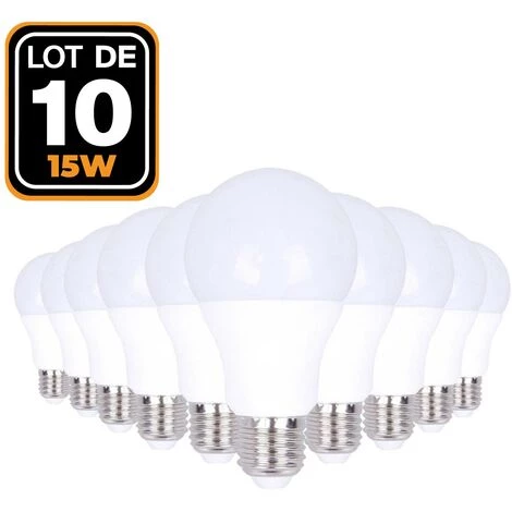 EUROPALAMP 10 Ampoules LED E27 15W Blanc Neutre 4500K Haute Luminosité 3 EUROPALAMP 10 Ampoules LED E27 15W Blanc Neutre 4500K Haute Luminosité