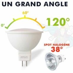 ARUM LIGHTING Ampoule LED GU5.3 MR16 5W Eq 40W | Température De Couleur: Blanc Neutre 4000K -Pas Cher Ampoule LED Boutique 22965661 4