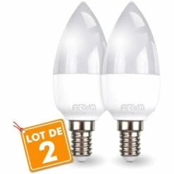 ARUM LIGHTING Lot De 2 Ampoules LED E14 C37 | Température De Couleur: Blanc Neutre 4000K