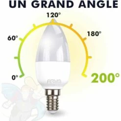 ARUM LIGHTING Lot De 2 Ampoules LED E14 C37 | Température De Couleur: Blanc Neutre 4000K -Pas Cher Ampoule LED Boutique 22965667 4