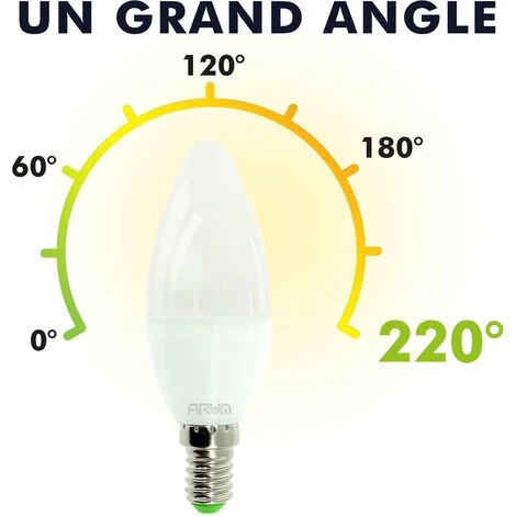 ECLAIRAGE DESIGN Lot De 5 Ampoule LED E14 6W Eq 40W | Température De Couleur: Blanc Neutre 4000K 5 ECLAIRAGE DESIGN Lot De 5 Ampoule LED E14 6W Eq 40W | Température De Couleur: Blanc Neutre 4000K – Image 3