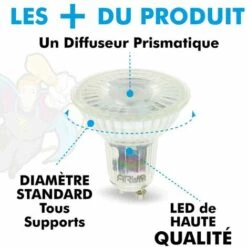 ARUM LIGHTING Ampoule LED GU10 5W 420 Lm Eq 50W | Température De Couleur: Blanc Froid 6000K -Pas Cher Ampoule LED Boutique 23419425 3