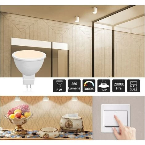 BARCELONA LED Ampoule LED GU5.3 / MR16 5W 12V 350lm | Blanc Neutre - Blanc Neutre 6 BARCELONA LED Ampoule LED GU5.3 / MR16 5W 12V 350lm | Blanc Neutre - Blanc Neutre – Image 4