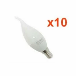 Ampoule E14 LED Flamme 8W 220V Ø38mm (Pack De 10) - Blanc Froid 6000K - 8000K - SILAMP - Blanc Froid 6000K - 8000K -Pas Cher Ampoule LED Boutique 23519834 3