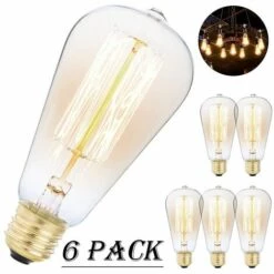 MANTA Lot 6Pcs 40W Ampoule E27 Edison ST64 Vintage 8 MANTA Lot 6Pcs 40W Ampoule E27 Edison ST64 Vintage -Pas Cher Ampoule LED Boutique 23724186 2