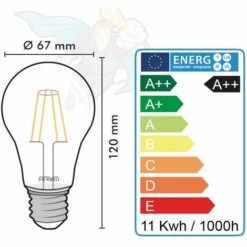 ARUM LIGHTING Ampoule LED E27 11W 1521 Lumens Eq 100W | Température De Couleur: Blanc Chaud 2700K -Pas Cher Ampoule LED Boutique 23806374 5