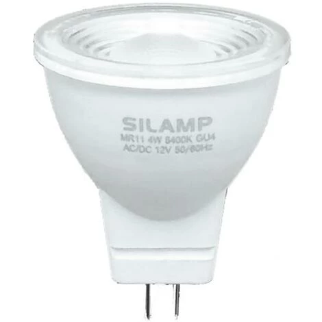 Ampoule LED GU4 / MR11 4W 12V - Blanc Froid 6000K - 8000K - SILAMP - Blanc Froid 6000K - 8000K 1 Ampoule LED GU4 / MR11 4W 12V - Blanc Froid 6000K - 8000K - SILAMP - Blanc Froid 6000K - 8000K