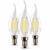 ARUM LIGHTING Lot De 3 Ampoules Led Flamme E14 4W Eq 40W Transparent | Température De Couleur: Blanc Chaud 2700K -Pas Cher Ampoule LED Boutique 24065656 1