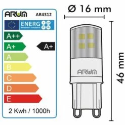 ARUM LIGHTING Lot De 3 Ampoules LED G9 1.9W Equivalent 20W | Température De Couleur: Blanc Chaud 2700K -Pas Cher Ampoule LED Boutique 24122382 5