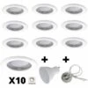MYLUMI Lot De 10 Spots Led GU10 Encastrables Dimmables 7W Rendu 50W 120 Blanc Neutre. 1 MYLUMI Lot De 10 Spots Led GU10 Encastrables Dimmables 7W Rendu 50W 120 Blanc Neutre. -Pas Cher Ampoule LED Boutique 24694908 1