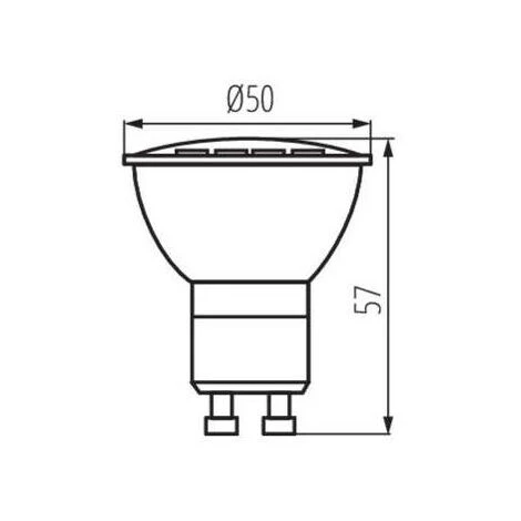 KANLUX Ampoule Spot GU10 LED 3W éclairage 25W TOMI - Blanc Du Jour 5500K 4 KANLUX Ampoule Spot GU10 LED 3W éclairage 25W TOMI - Blanc Du Jour 5500K – Image 2