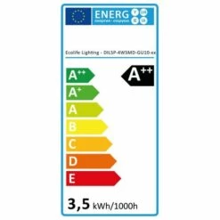 Blanc Neutre - Ampoule/spot LED - GU10 - 3,5 W - SMD Epistar - Ecolife Lighting® - Blanc -Pas Cher Ampoule LED Boutique 270771 4