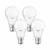 LEDVANCE, S.A.U Osram Ampoule LED Plastique 8.5 W B22d Blanc 4 Pi?ces