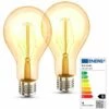 B.K.LICHT 2 Ampoules LED Edison Vintage A75 I E27, 4W, Blanc Chaud 2200K, Intensité Lumineuse 320lm, Ampoule Rétro à Filament -Pas Cher Ampoule LED Boutique 28271662 1