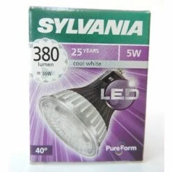 Ampoule LED 5W PAR16 Blanc Neutre 4000K 380lm Culot GU10 230V Non-dimmable 40° RÉFLED + ES50 V2 SYLVANIA 0026815