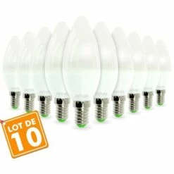 ARUM LIGHTING Lot De 10 Ampoules LED E14 6W Rendu 40W 420LM | Température De Couleur: Blanc Chaud 2700K