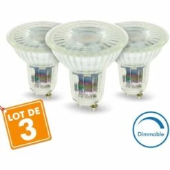 ARUM LIGHTING Lot De 3 Ampoules LED GU10 5W Dimmable 420 Lm Eq 50W | Température De Couleur: Blanc Neutre 4000K