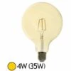 MIIDEX LIGHTING Ampoule Led 4W (35W) FILAMENT E27 Globe Doré D125 Blanc Chaud 2700°K