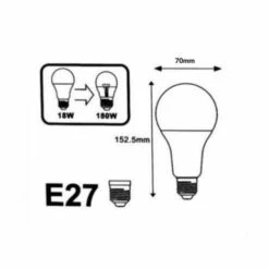 SILAMP Ampoule LED E27 18W 220V A70 (Pack De 10) - Blanc Chaud 2300k - 3500k -Pas Cher Ampoule LED Boutique 28763078 5