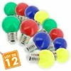 ARUM LIGHTING Lot De 12 Ampoules E27 1W Eq 20W Panaché Guirlande Guinguette Extérieur -Pas Cher Ampoule LED Boutique 30085501 1
