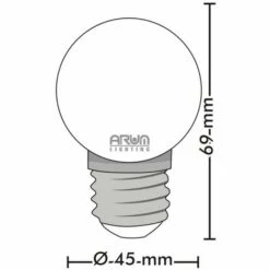 ARUM LIGHTING Lot De 12 Ampoules E27 1W Eq 20W Panaché Guirlande Guinguette Extérieur -Pas Cher Ampoule LED Boutique 30085501 4