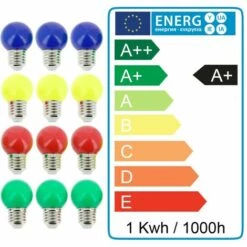 ARUM LIGHTING Lot De 12 Ampoules E27 1W Eq 20W Panaché Guirlande Guinguette Extérieur -Pas Cher Ampoule LED Boutique 30085501 5