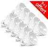 MIIDEX LIGHTING Pack De 10 Ampoules LED GU10 6W 120° (9+1 Offerte) -Pas Cher Ampoule LED Boutique 30085650 1