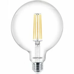 MILLUMINE Ampoule Filament LED E27 10 W Globe Equivalent 100 W Blanc Chaud - Transparent
