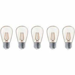 LUMISKY Lot De 5 Ampoules LED E27 1W PARTY BULB FILAMENT