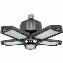 ASUPERMALL 15000Lm Lampe De Garage, Lumiere Panneau D'Emission 6, E26 / 150W E27,240Led Garage Deformable Lampe Led, Boites Noires -Pas Cher Ampoule LED Boutique 31045468 4