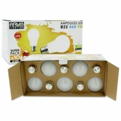 ARUM LIGHTING Lot De 10 Ampoules LED B22 9W Eq 60W 806lm | Température De Couleur: Blanc Chaud 2700K -Pas Cher Ampoule LED Boutique 31770289 4