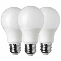 OPTONICA Lot De 3 Ampoules LED E27 A60 10W équivalent à 65W - Blanc Naturel 4500K