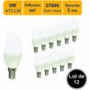 LUTECE-ARC Lot De 12 Ampoules LED E14 6W 470Lm 2700K - Garantie 5 Ans -Pas Cher Ampoule LED Boutique 32948306 1
