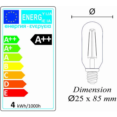 LUTECE-ARC Lot De 12 Ampoules LED Filament E14 4W) 470Lm 2700K - Garantie 2 Ans 6 LUTECE-ARC Lot De 12 Ampoules LED Filament E14 4W) 470Lm 2700K - Garantie 2 Ans – Image 4